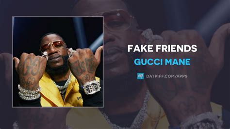 gucci mane fake friends genius|gucci mane facebook.